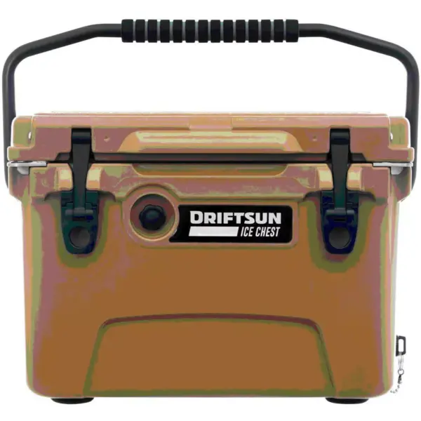 Driftsun DS-ICE-20TAN Heavy Duty Rotomolded Thermoplastic UV Resistant Portable 20 Quart Insulated Hardside Ice Chest Beverage Cooler, Tan