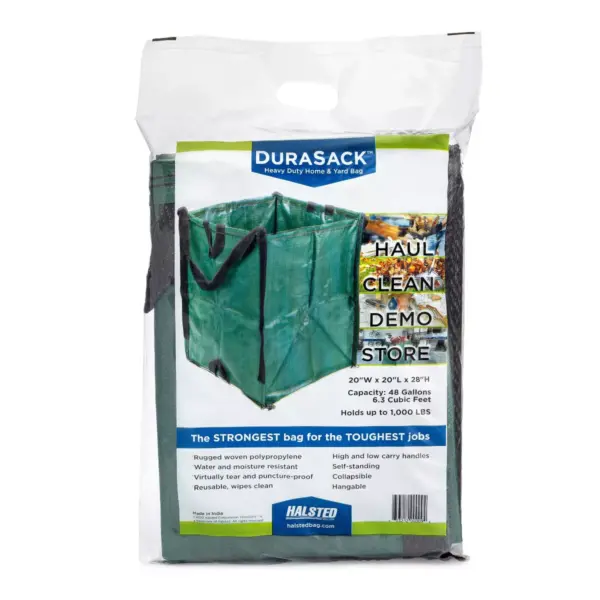 DuraSack 20"x20"x28" Polypropylene Home and Yard Bag Green