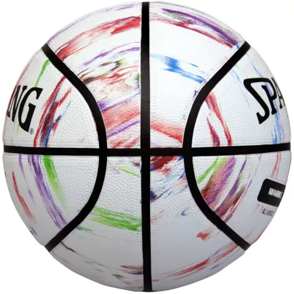 Spalding Marble 29.5" Basketball - White