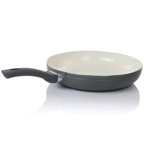 Oster Ridge Valley 12 Inch Aluminum Nonstick Frying Pan in Grey