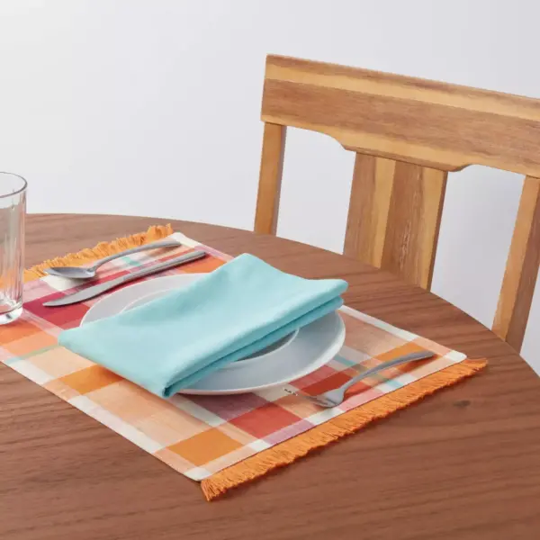 Cotton Plaid Placemat Orange - Opalhouse™