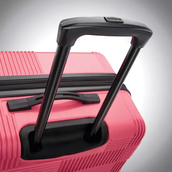 American Tourister 23.5" Checkered Hardside Carry On Spinner Suitcase - Flamingo