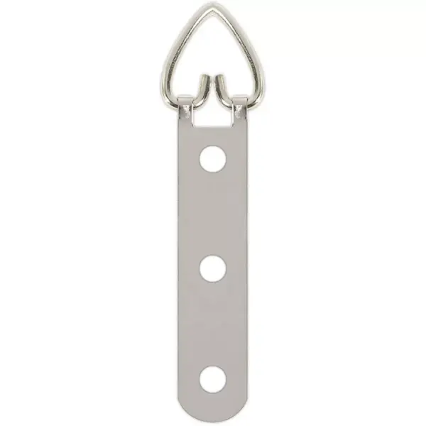 60 D Ring Picture Hangers with 180 Screws, 3 Holes (3.5 x 0.6 inch, 240 Pieces)