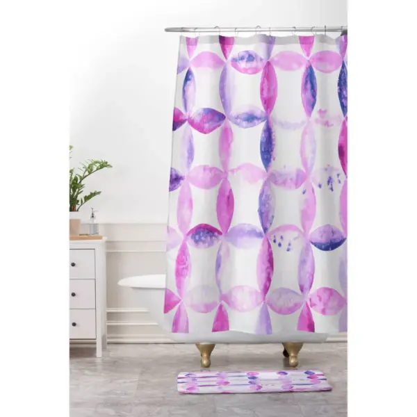 Baroque Haze Shower Curtain Purple - Deny Designs