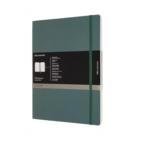 Moleskine MSKN PRO Notebook, XXL (8.5x11), Forest Green 620893