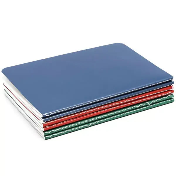 Paper Junkie 6-Pack Mini Stone Paper Lined Travel Journal Notebook (4 x 5.5 in, 48 Pages, 3 Colors)