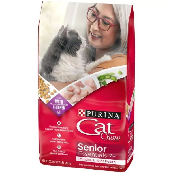 Cat Chow Senior Dry Cat Food - 3.15lbs