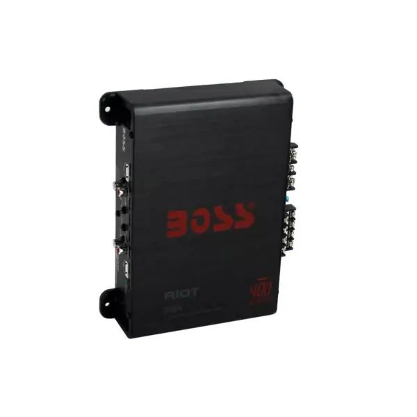 BOSS Audio Systems R1004 Riot 400 Watt 4-Channel Class A/B 2 Ohm Stable Full Range Car Audio High Output Power Amplifier