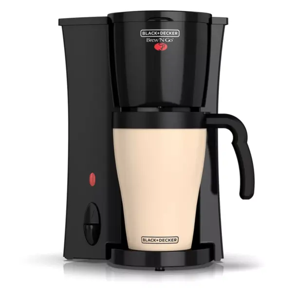 BLACK+DECKER Personal Coffee Maker with Travel Mug - Black DCM18