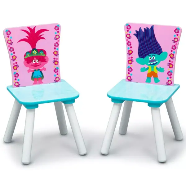 Trolls World Tour Table and Chair Set with Storage - Delta Children