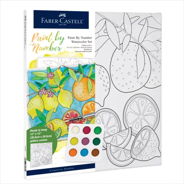 Faber-Castell Paint by Number Watercolor Set - Produce