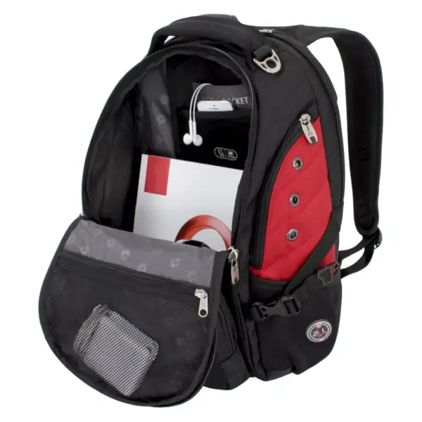 SWISSGEAR 15" Backpack - Black/Red