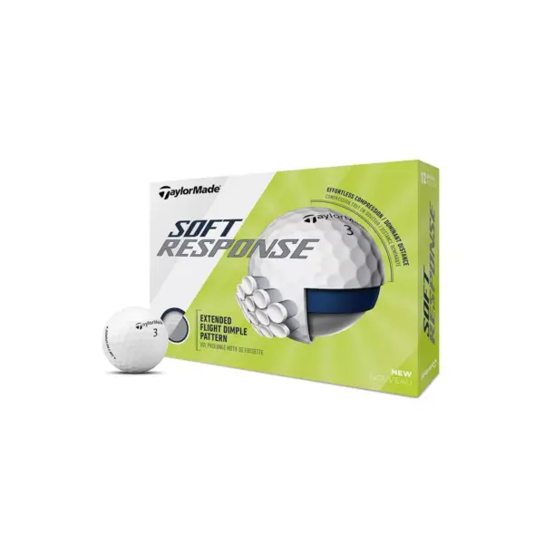 TaylorMade Soft Response Golf Balls White - 12pc