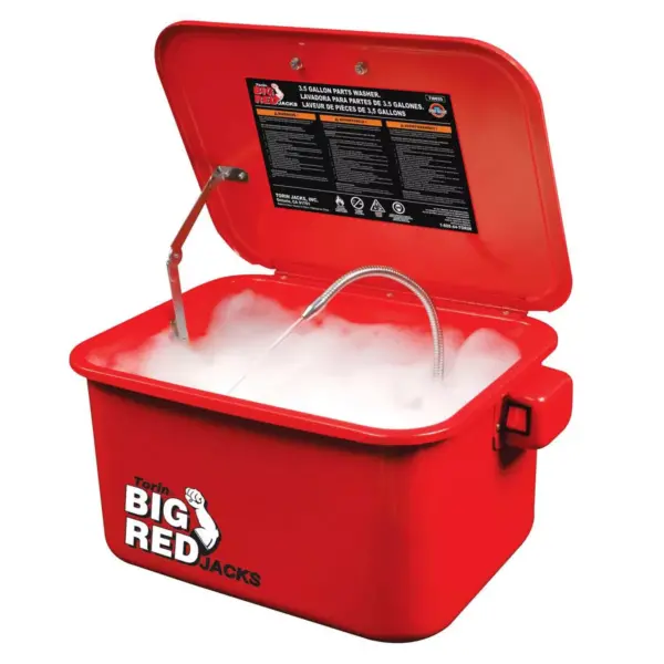 Torin Big Red T10035 3.5 Gal Steel Cabinet Portable Parts Washer & Electric Pump