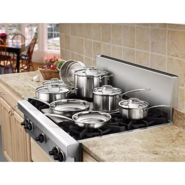 Cuisinart Multiclad Pro 12pc Tri-Ply Stainless Steel Cookware Set - MCP-12N