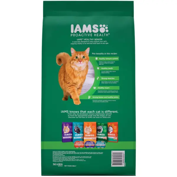 Iams Proactive Health with Chicken Senior Premium Dry Cat Food - 7lbs