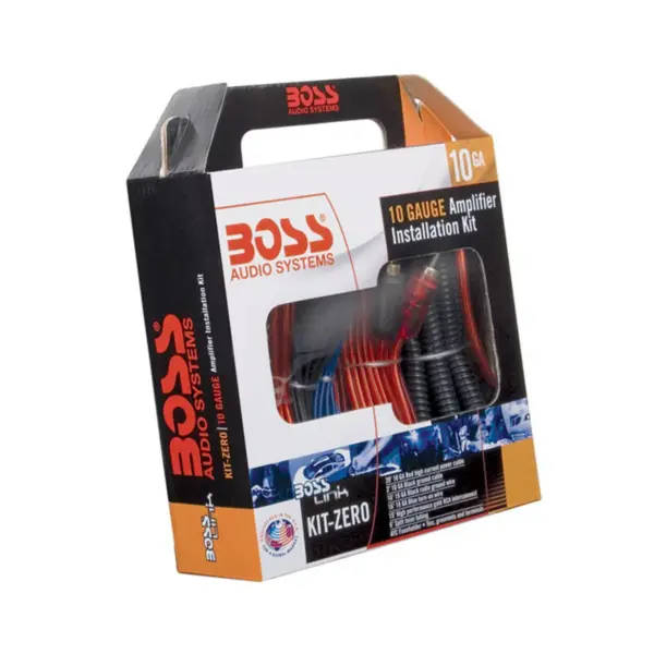 Boss Audio Car Amplifier Sound System 10 Gauge Wiring Installation Kit (2 Pack)