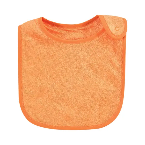 Hudson Baby Infant Boy Rayon from Bamboo Terry Bibs, Blue Orange Lime, One Size