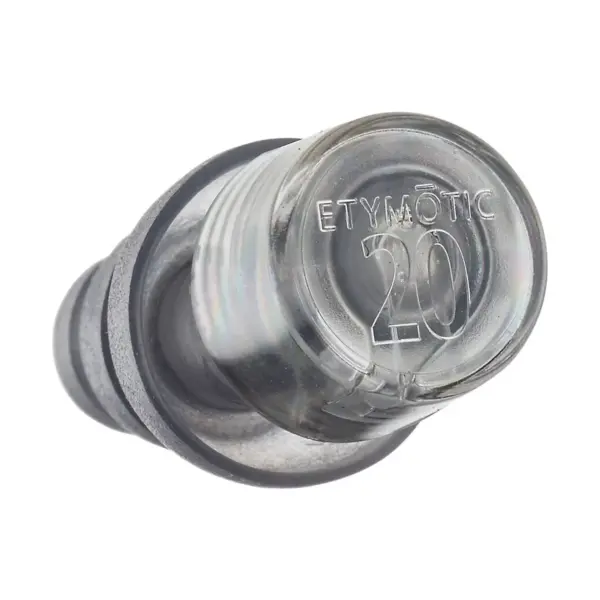 Etymotic Research ER20XS Earplug Standard Fit - Clear Stem/Frost Tip in Clamshell