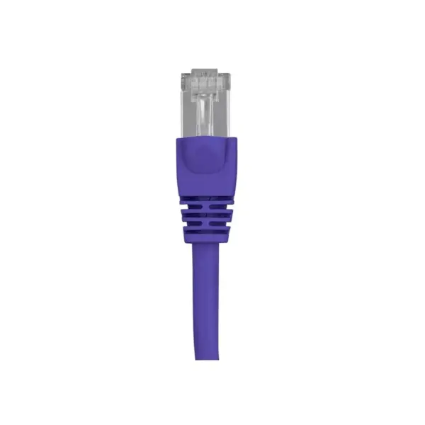 Monoprice Cat6A Ethernet Patch Cable - 7 Feet - Purple | Network Internet Cord - RJ45, 550Mhz, STP, Pure Bare Copper Wire, 10G, 26AWG