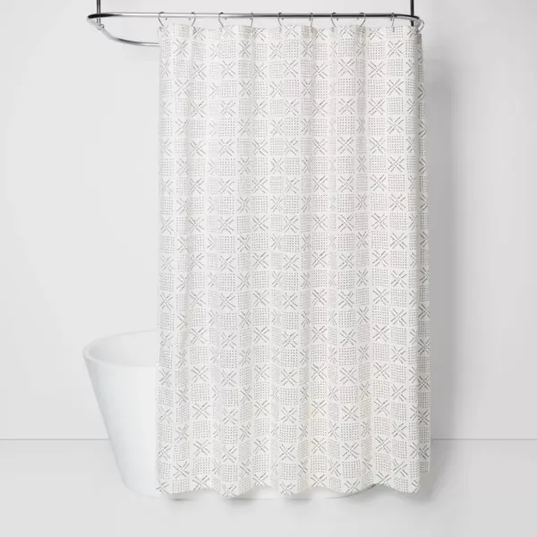 Shapes Shower Curtain White - Threshold™