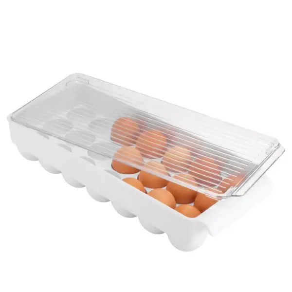 iDESIGN Fridge Binz Egg Holder Large Clear