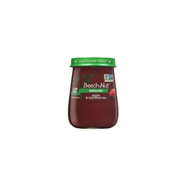 Beech-Nut Naturals Apple & Blackberry Baby Food Jar - 4oz