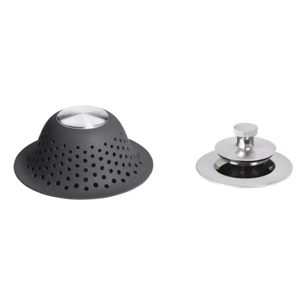 Shower and Bath Tub Drain Protector Gray - OXO