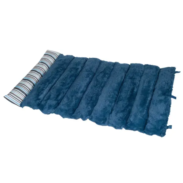 Petmaker Roll Up Travel Portable Dog Bed - Blue Stripe