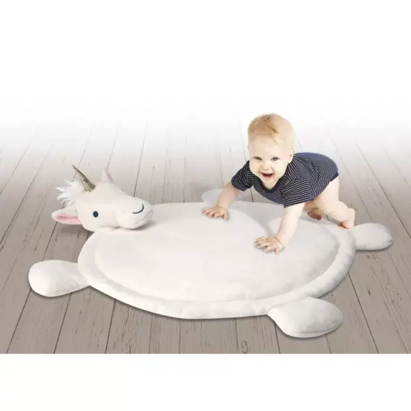 Lambs & Ivy Unicorn Play Mat - White