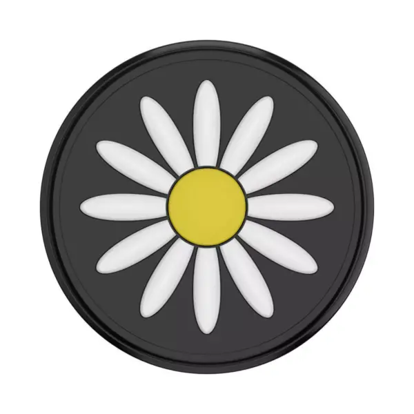 PopSockets PopGrip Cell Phone Grip & Stand - Festival Daisy Black