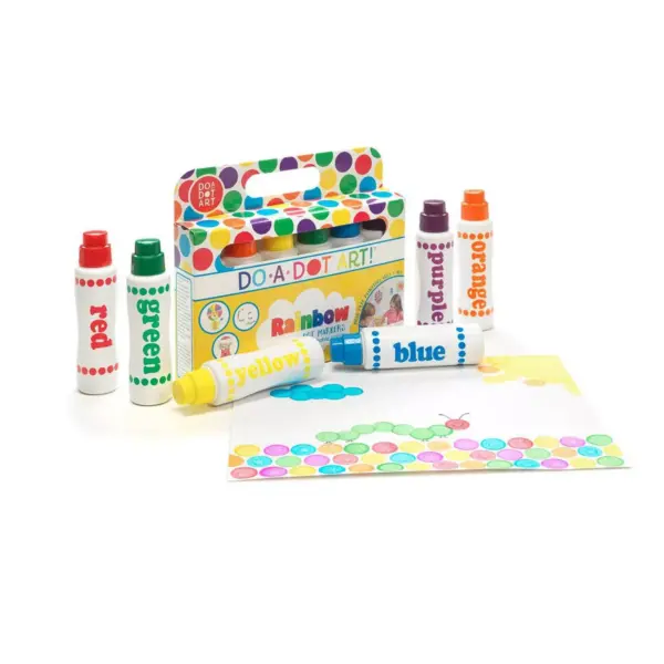 6ct Washable Rainbow Dot Markers - Do-A-Dot Art