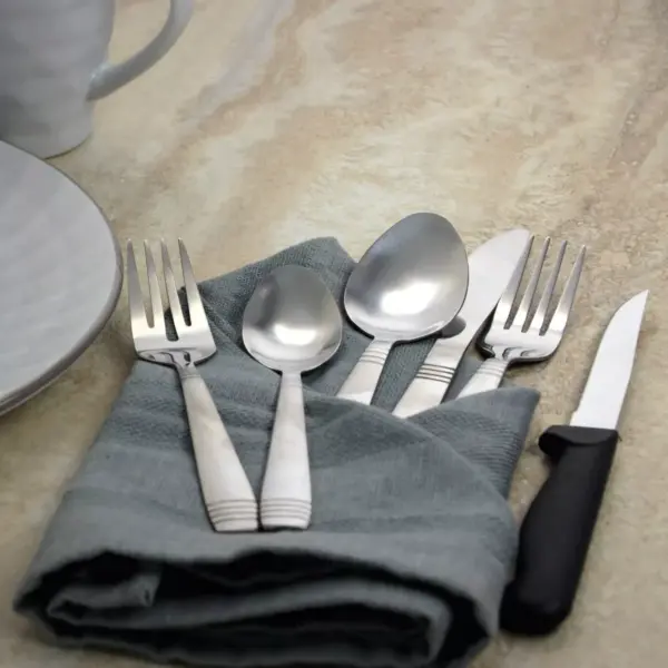 Gibson Home 24pc Stainless Steel Palmore Plus Silverware Set