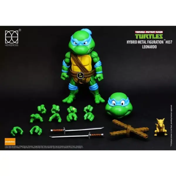 Herocross Company Limited Teenage Mutant Ninja Turtles Hybrid Metal Figuration Action Figure | Leonardo