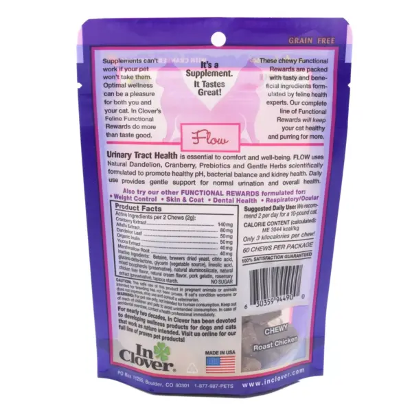 InClover Flow Urinary Health Soft Chews For Cats - 2.1oz