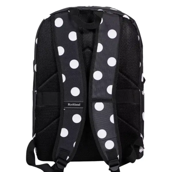 Rockland 17'' Classic Laptop Backpack - Black Dot