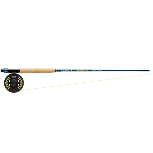 Redington 586-4 CROSSWATER 5 Line Weight 8.5 Foot 4 Piece Lightweight Medium Fast Action Graphite Fly Fishing Rod and Reel Combo with Storage Case