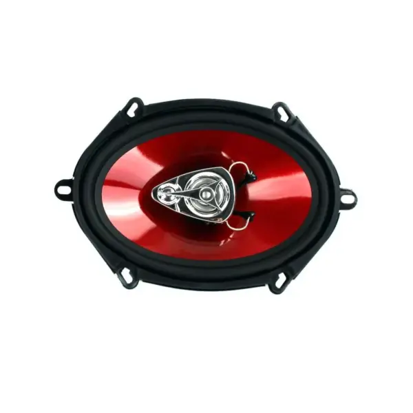 BOSS Audio Chaos 5x7" 300W 3-Way Car Coaxial Audio Stereo Speakers Red (4 Pair)