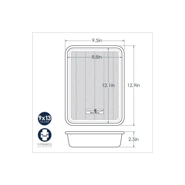 Nordic Ware Prism 9"x13" Rectangular Baking Pan