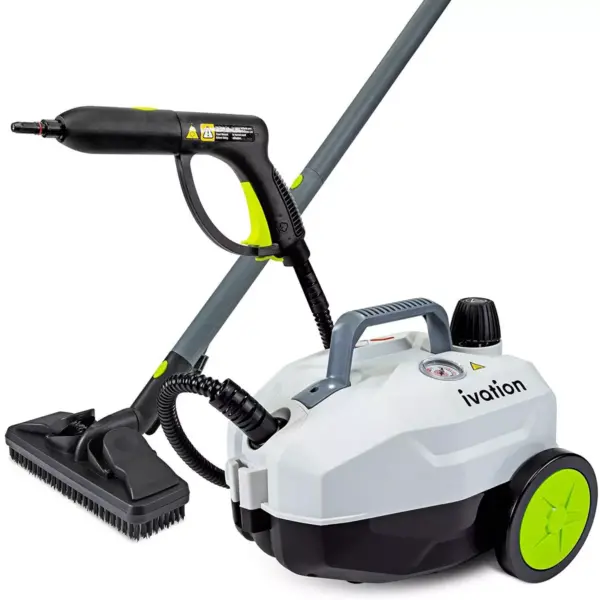 Ivation Multi-Purpose 1800W Canister Steam Cleaner w/ 14-Accessories, Chemical-Free Houshold Cleaning & Sanitizing System