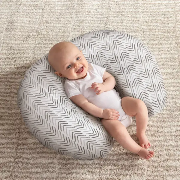 Boppy Original Feeding and Infant Support Pillow - Gray Cable Stitch