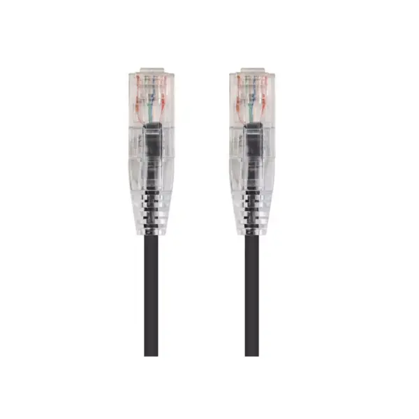 Monoprice Cat6 Ethernet Patch Cable - 20 Feet - Black | Network Internet Cord - Snagless RJ45 Stranded 550MHz UTP CMR Riser Rated Pure Bare Copper