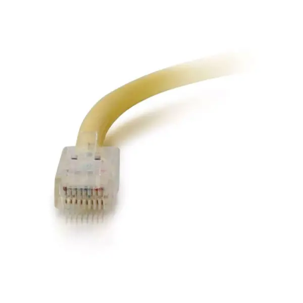 C2G-10ft Cat5e Non-Booted Unshielded (UTP) Network Patch Cable - Yellow - Category 5e for Network Device - RJ-45 Male - RJ-45 Male - 10ft - Yellow