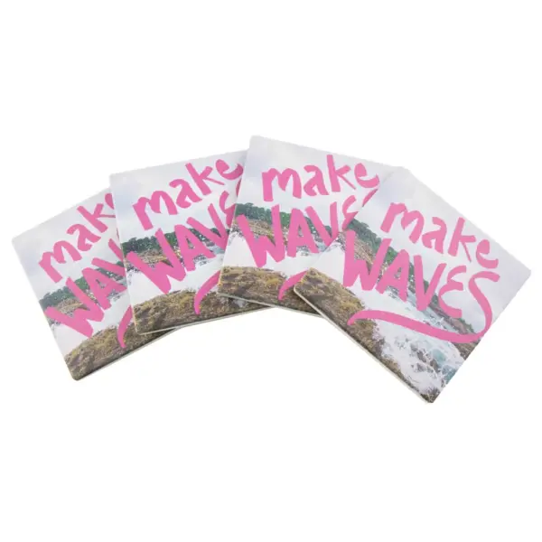 4pk Make Waves Coasters - Thirstystone