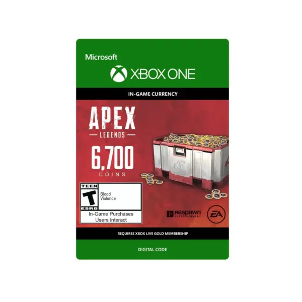 APEX Legends: 6,700 Coins - Xbox One (Digital)