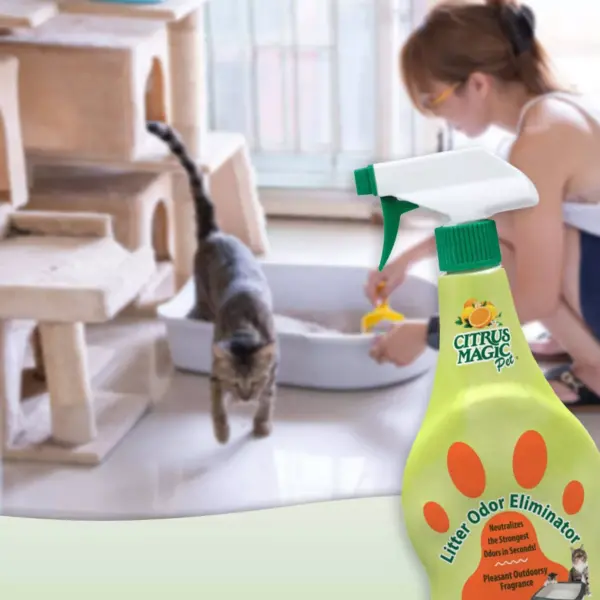 Citrus Magic Cat Litter Probiotic Spray Cat Litter - 2ct