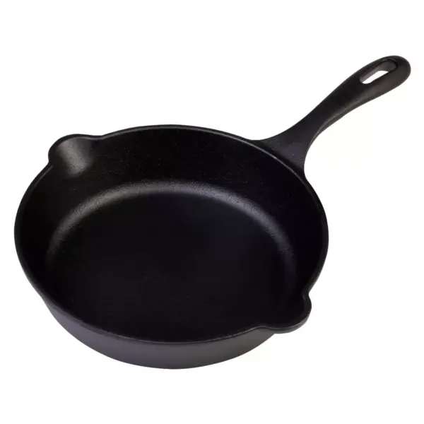 Victoria Seasoned Cast Iron Skillet 8" Black