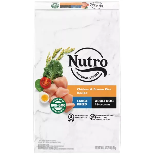 NUTRO Natural Choice Chicken and Brown Rice Recipe Large Breed Adult Dry Dog Food - 22lbs