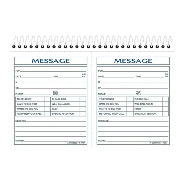 Adams Phone Message Pad 5.5  x 8.5  Ruled 810379