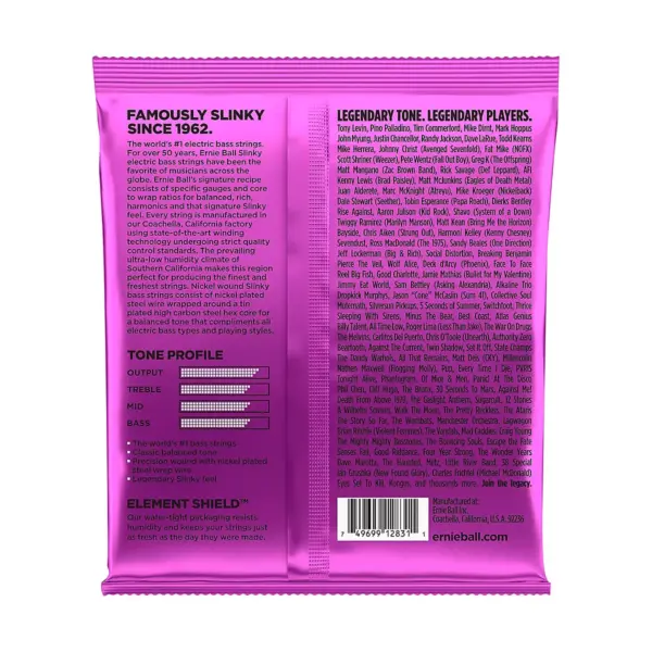 Ernie Ball 2831 Slinky Round Wound Power Bass Strings 2 Pack